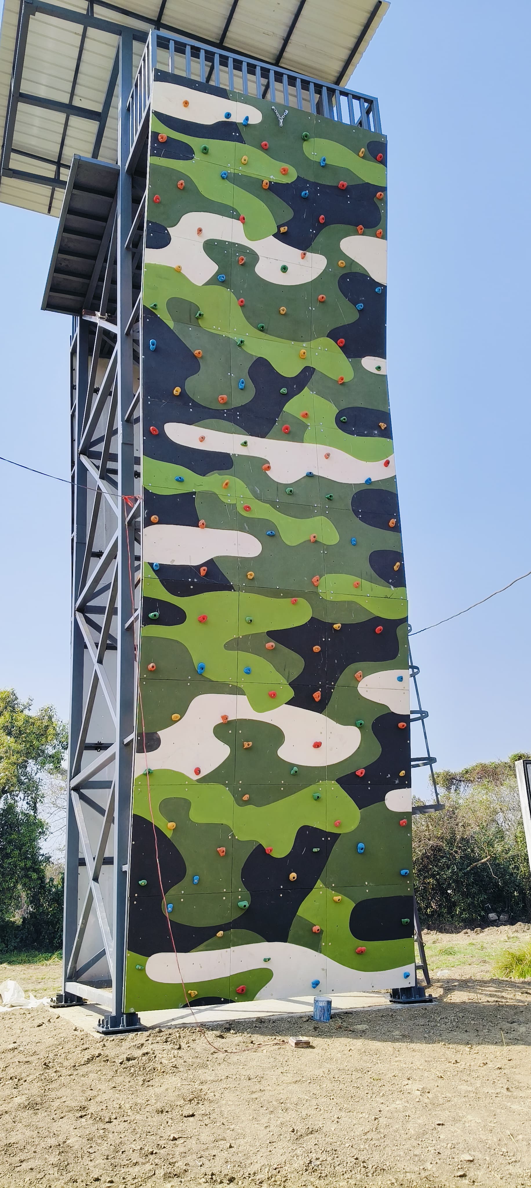 Barrackpore Military Station – Dual-Face Climbing Wall Installation