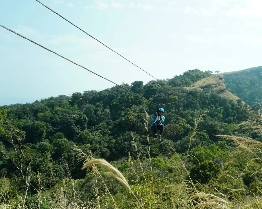 300 mtrs Dual Wire Zipline built by Oxo @ Mizoram