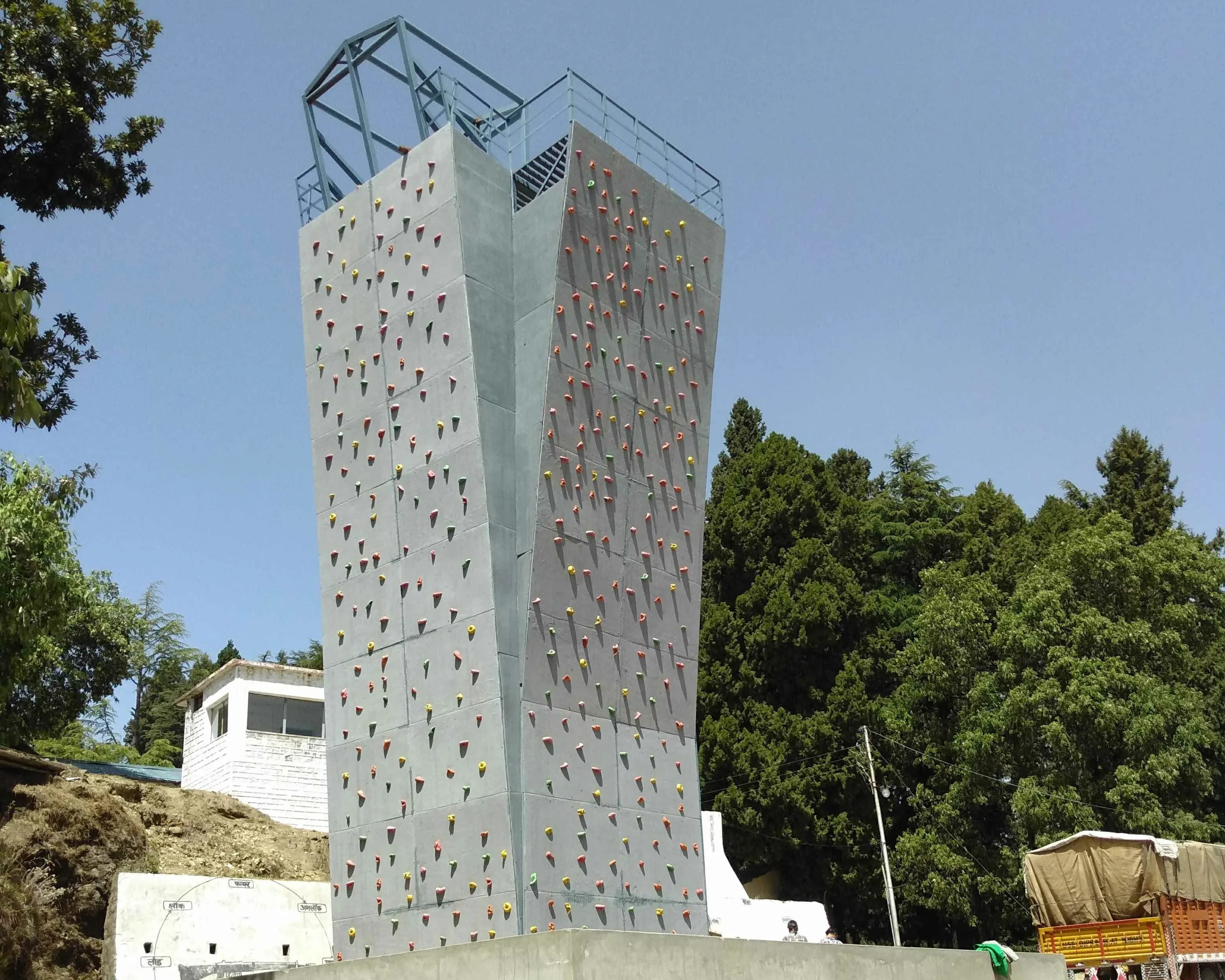 Outdoor Climbing Wall for Indian Army built by oxo @ Uttarakhand